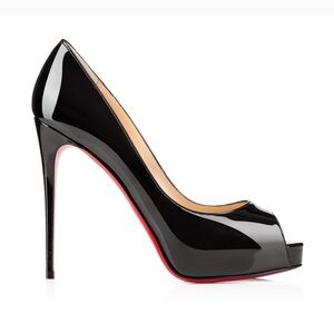 Christian Louboutin Black and Red Heels too high for me. Used like new